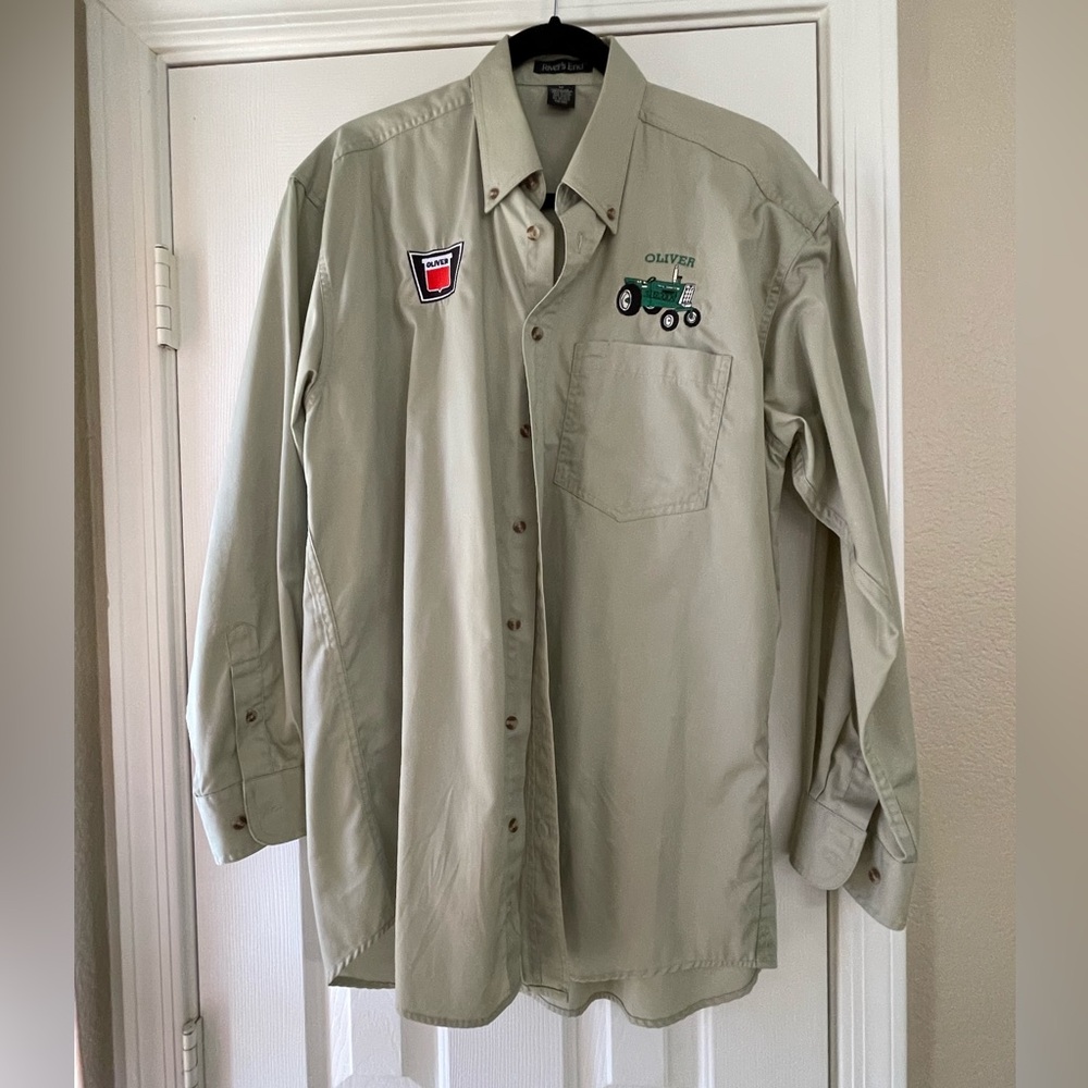 Olivers Men's Button Light Green Shirt M
